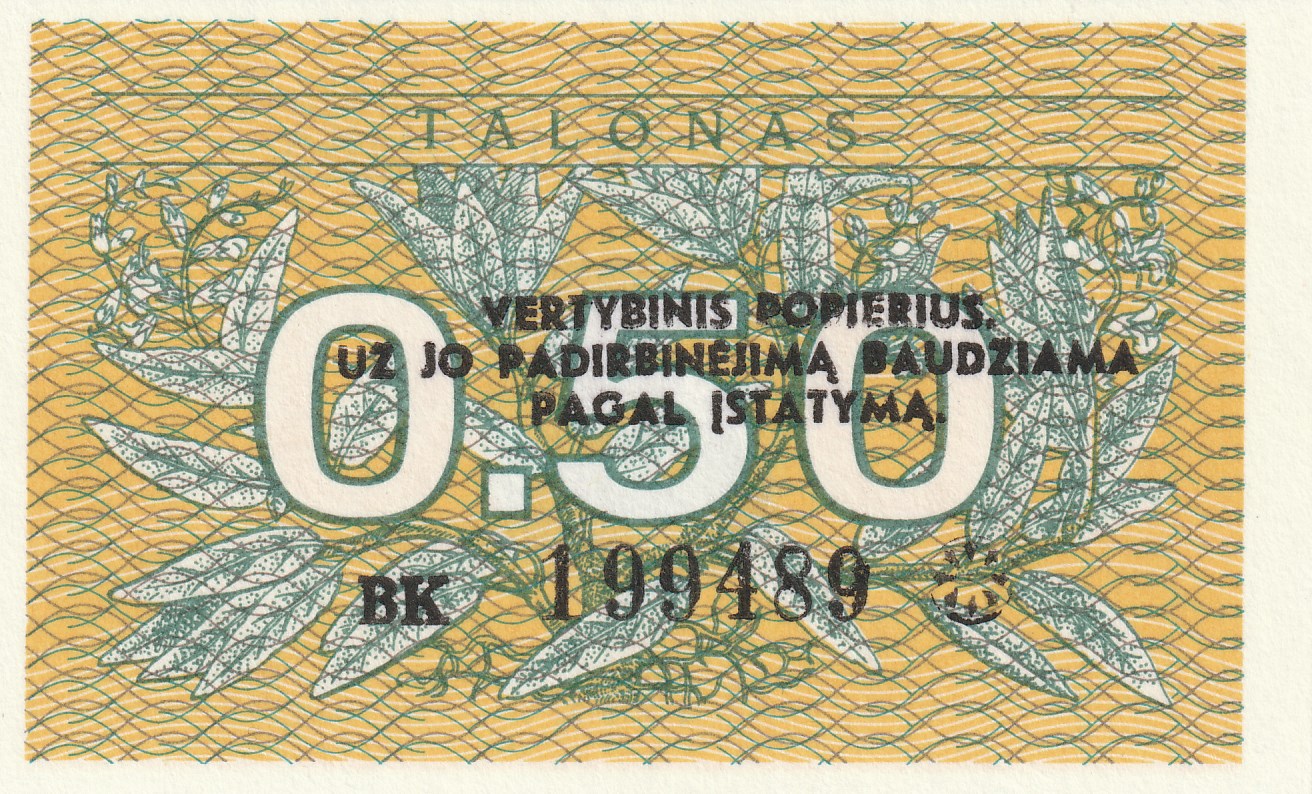 0.50 Литовских Талона