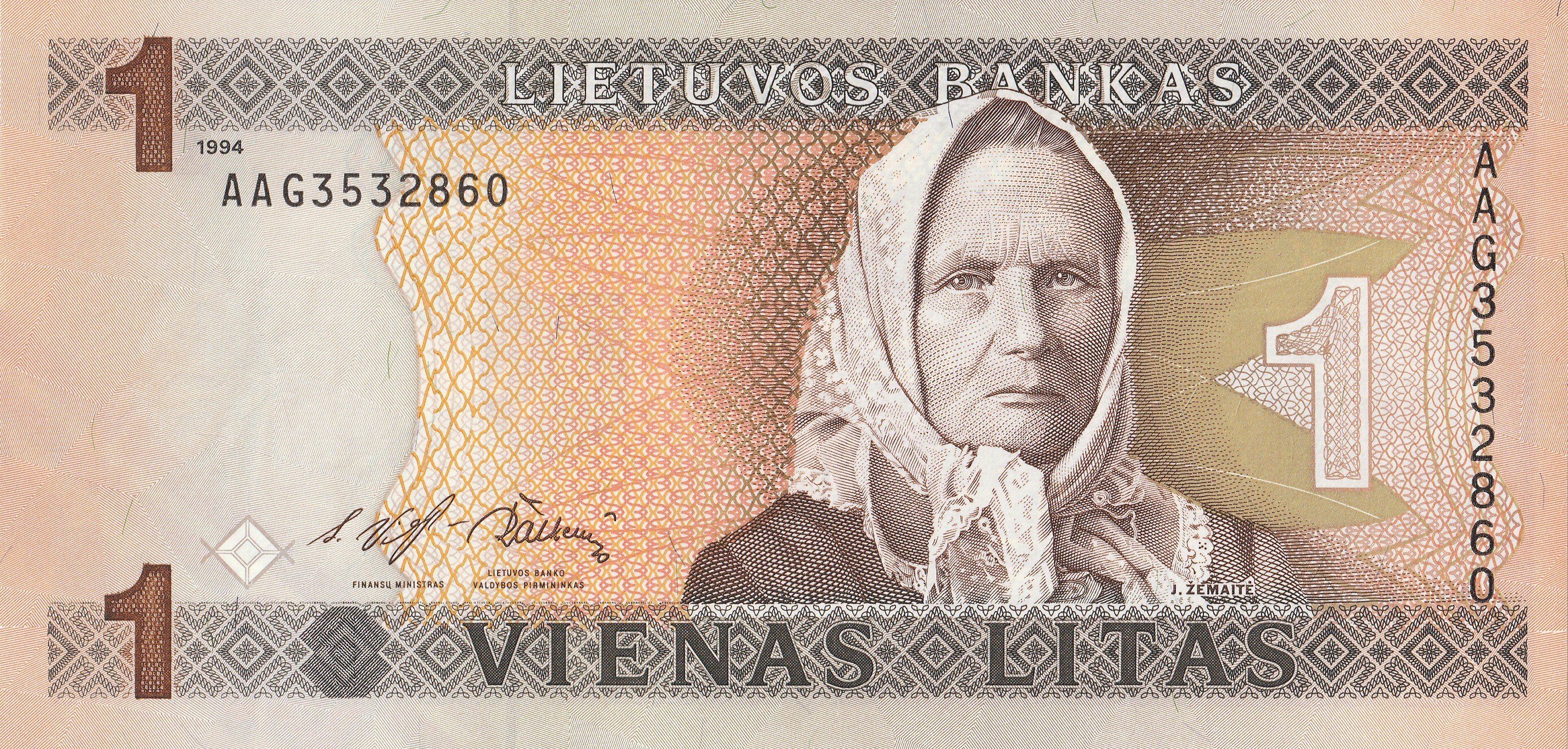 1 Литовский лит