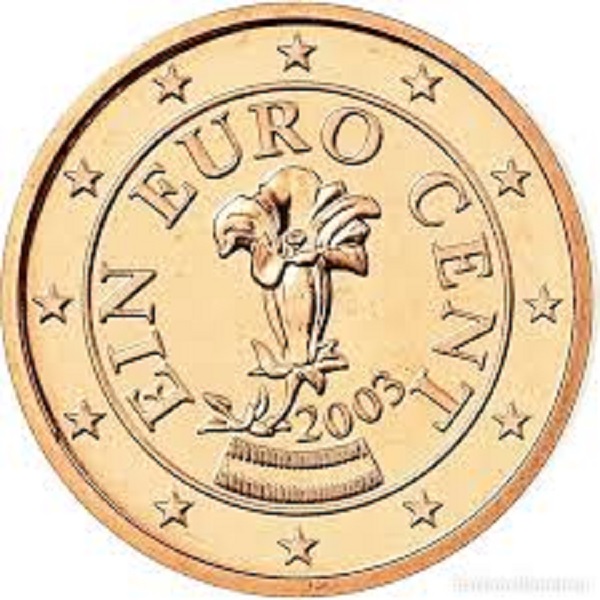 Австрия 1 Евро цент