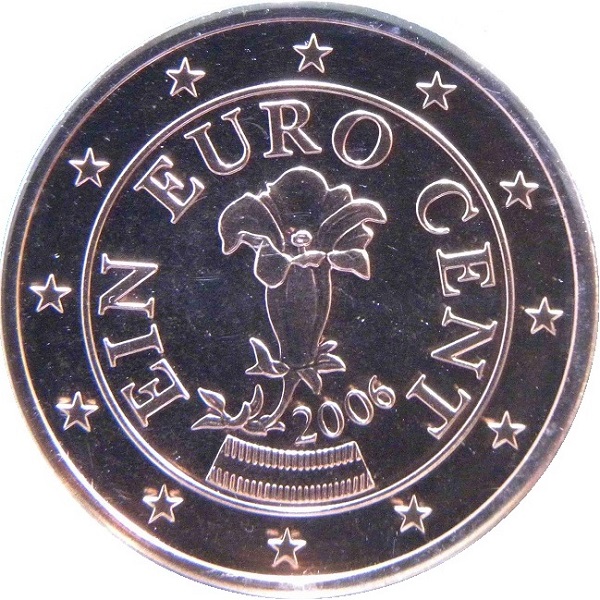 Австрия 1 Евро цент