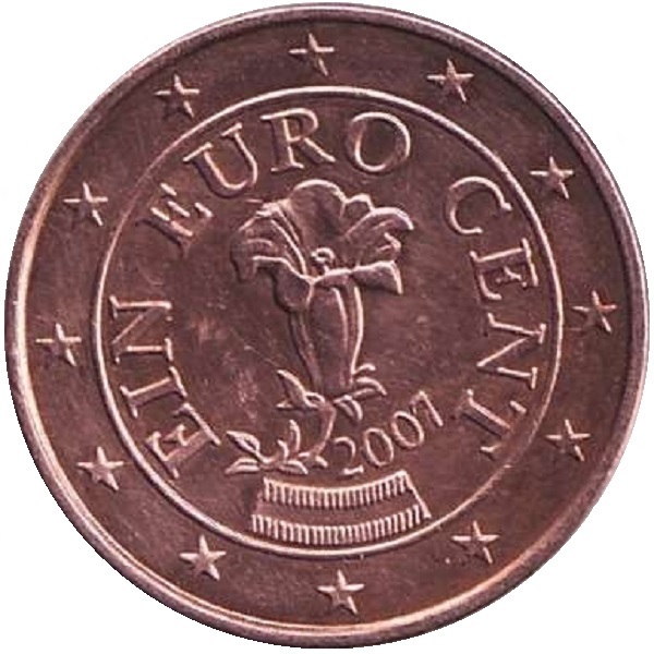 Австрия 1 Евро цент