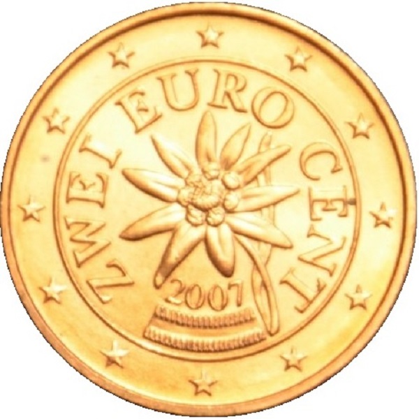 Австрия 2 Евро цент