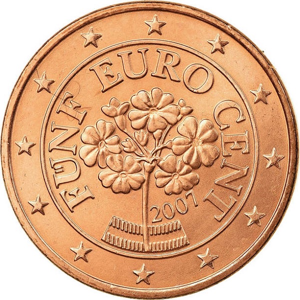 Австрия 5 Евро цент