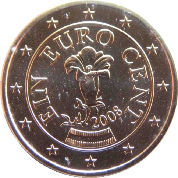 Австрия 1 Евро цент