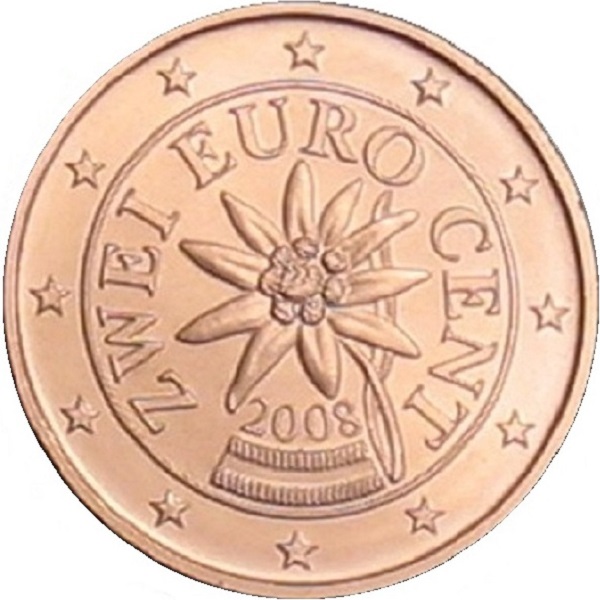 Австрия 2 Евро цент