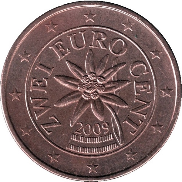 Австрия 2 Евро цент