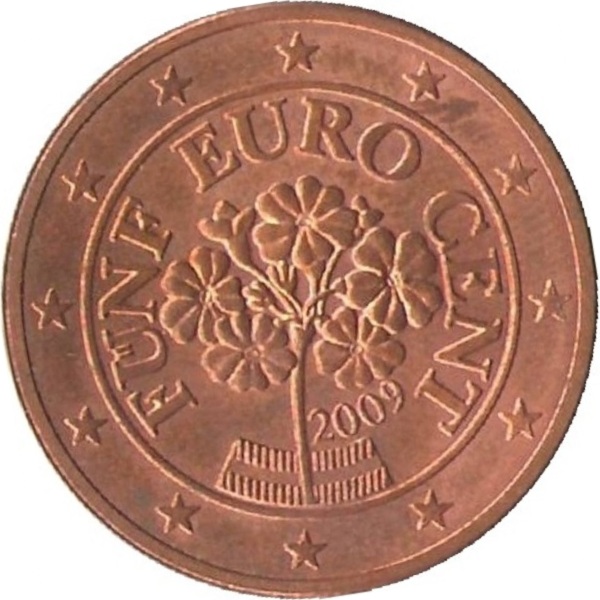 Австрия 5 Евро цент