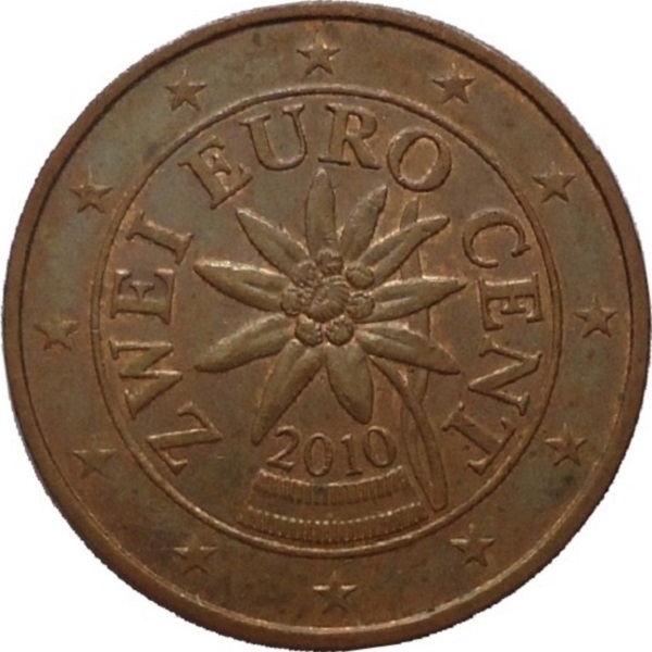 Австрия 2 Евро цент