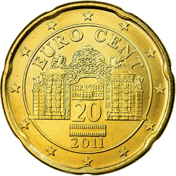 Австрия 20 Евро цент