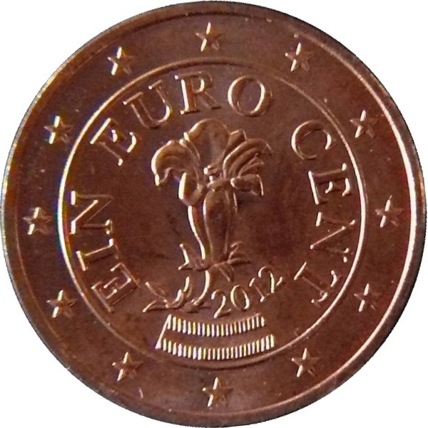 Австрия 1 Евро цент