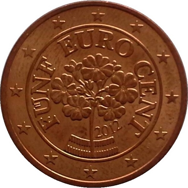 Австрия 5 Евро цент