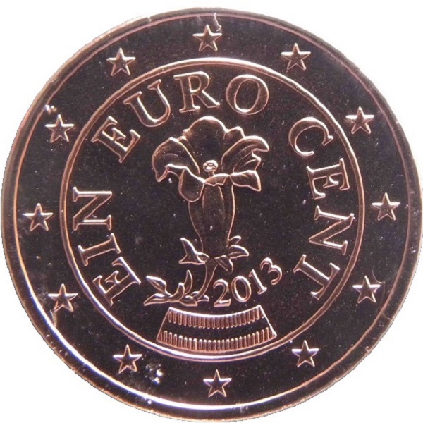 Австрия 1 Евро цент