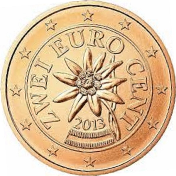 Австрия 2 Евро цент