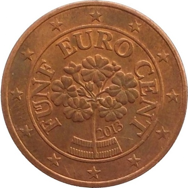 Австрия 5 Евро цент