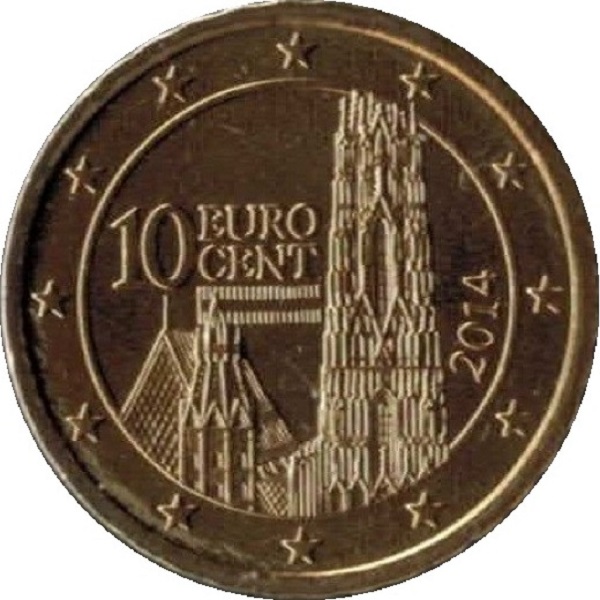 Австрия 10 Евро цент