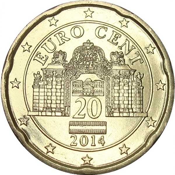 Австрия 20 Евро цент