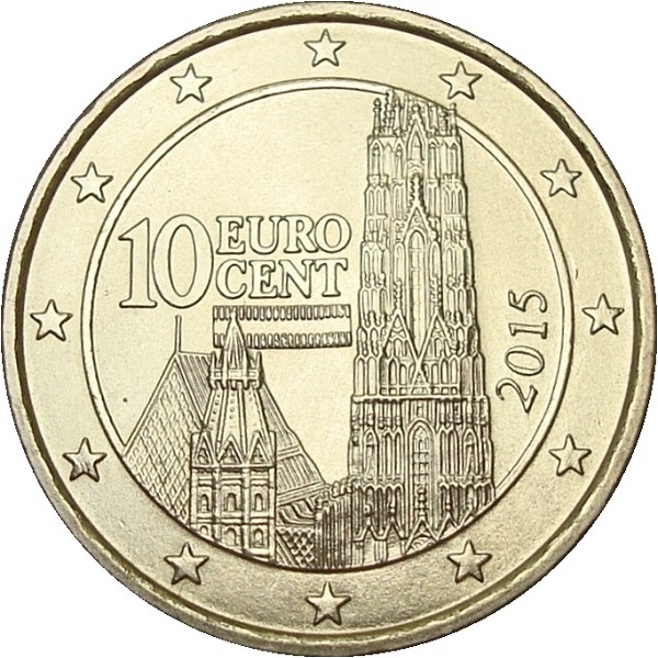 Австрия 10 Евро цент