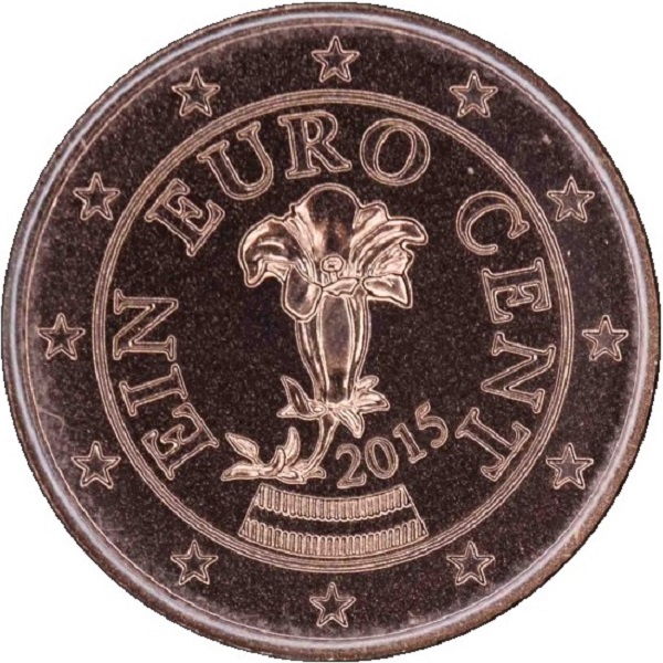 Австрия 1 Евро цент