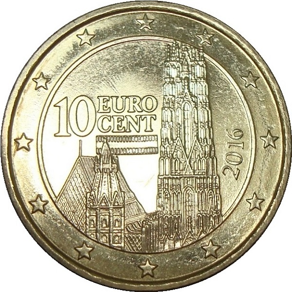 Австрия 10 Евро цент