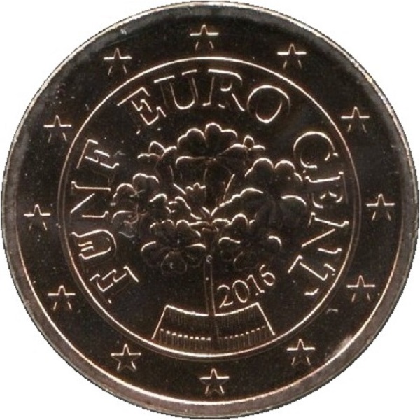 Австрия 5 Евро цент