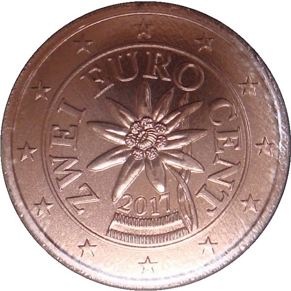 Австрия 2 Евро цент