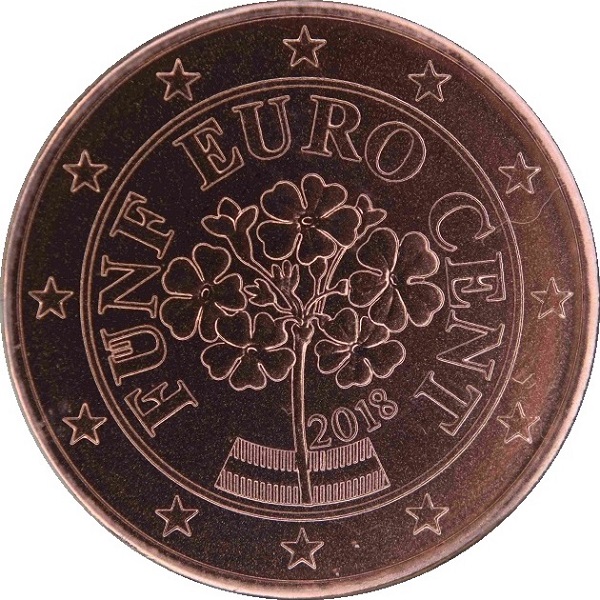 Австрия 5 Евро цент