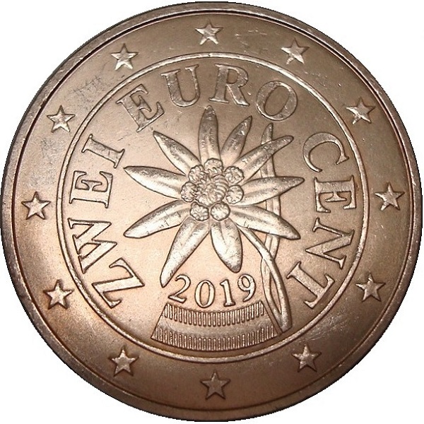 Австрия 2 Евро цент