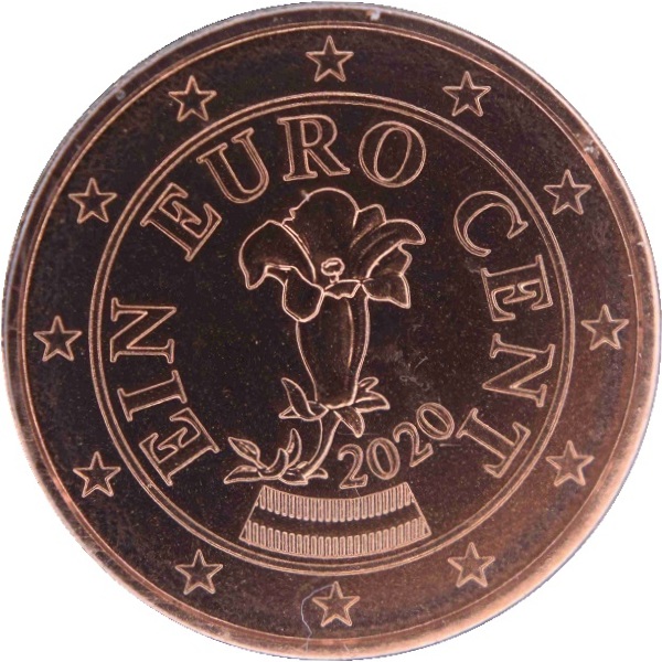 Австрия 1 Евро цент