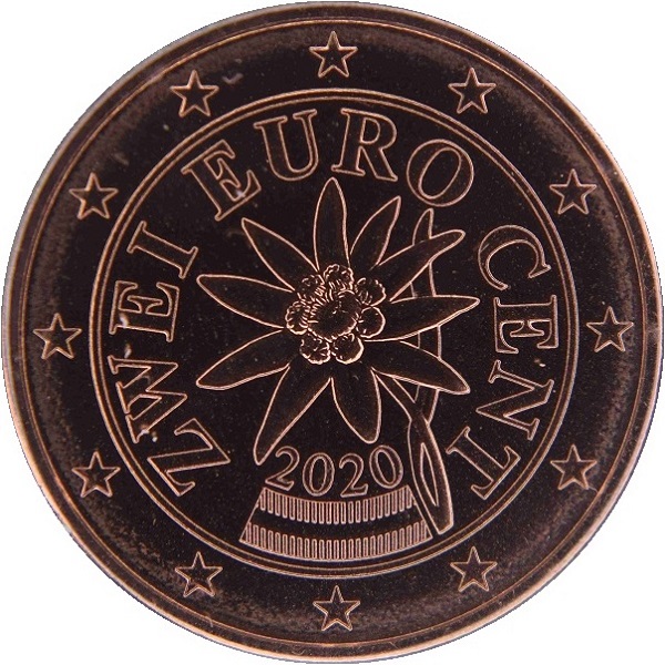 Австрия 2 Евро цент