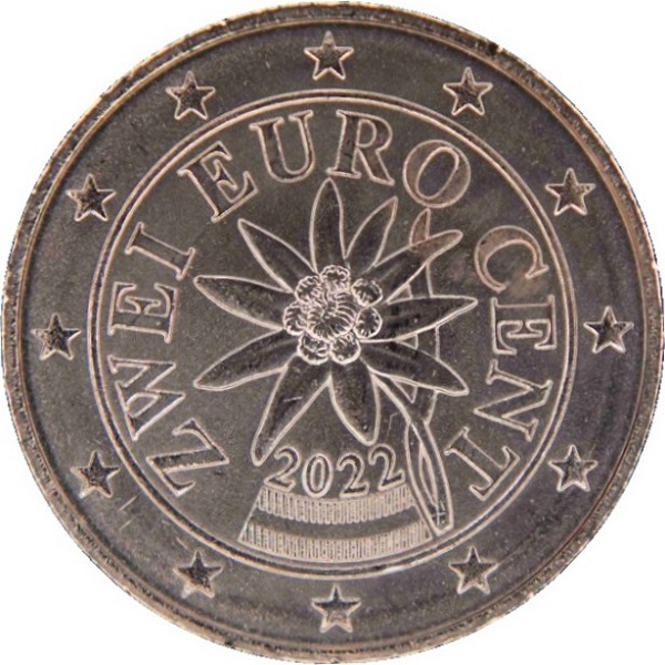 Австрия 2 Евро цент