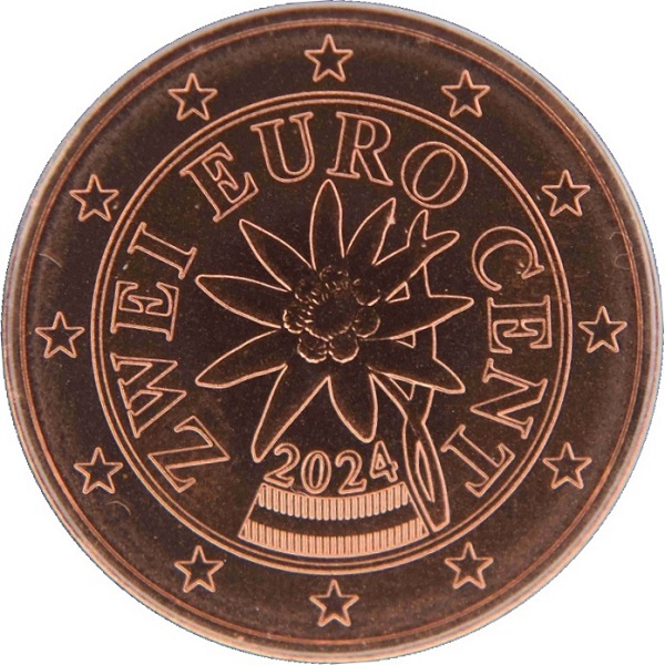 Австрия 2 Евро цент