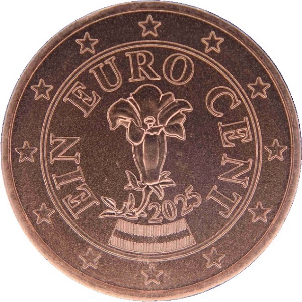 Австрия 1 Евро цент