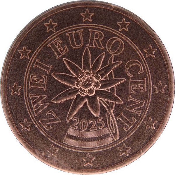 Австрия 2 Евро цент