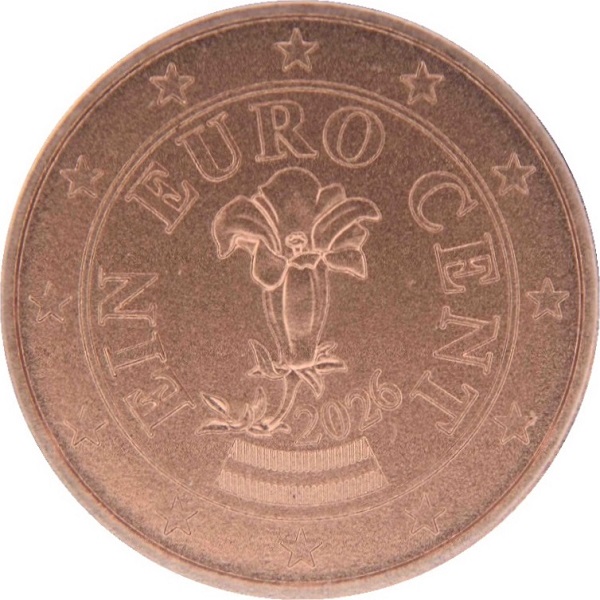 Австрия 1 Евро цент