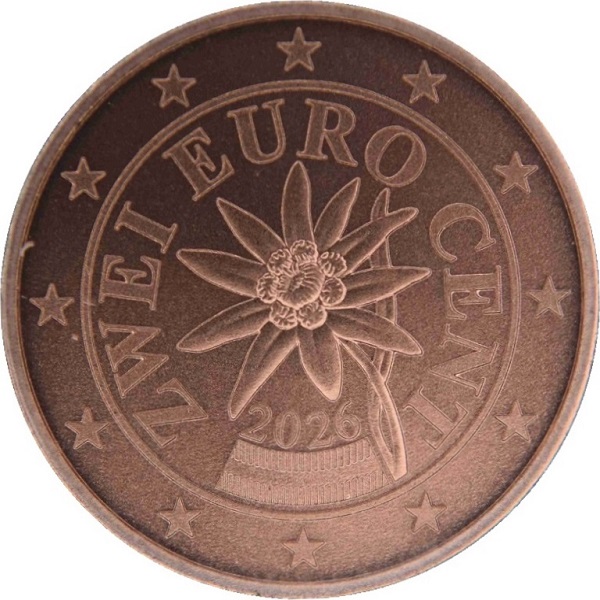 Австрия 2 Евро цент