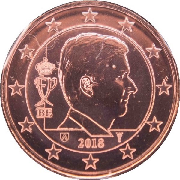 Бельгия 1 Евро цент
