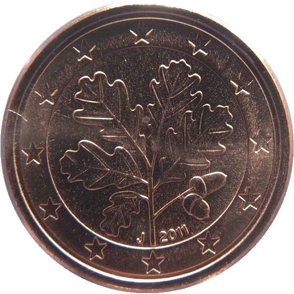 Германия 1 Евро цент