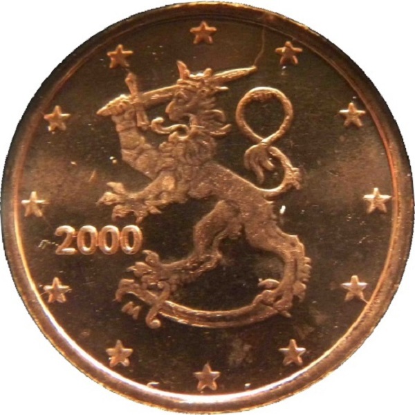 Финляндия 1 Евро цент