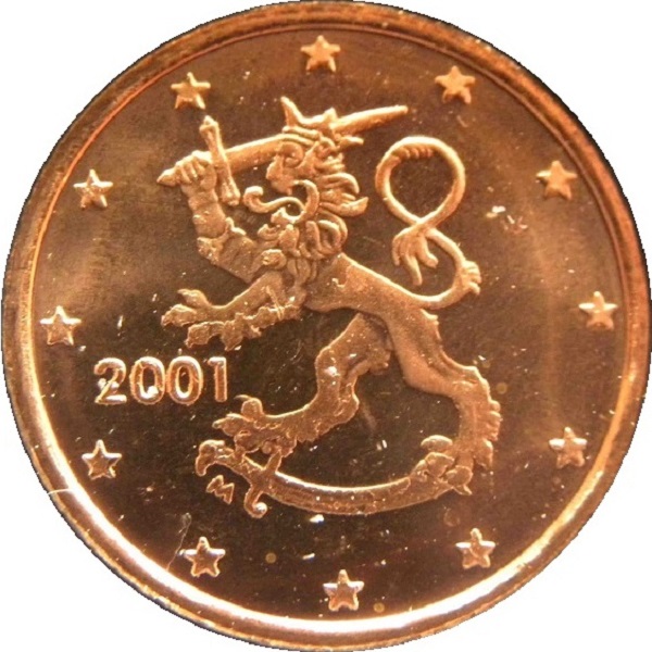 Финляндия 1 Евро цент