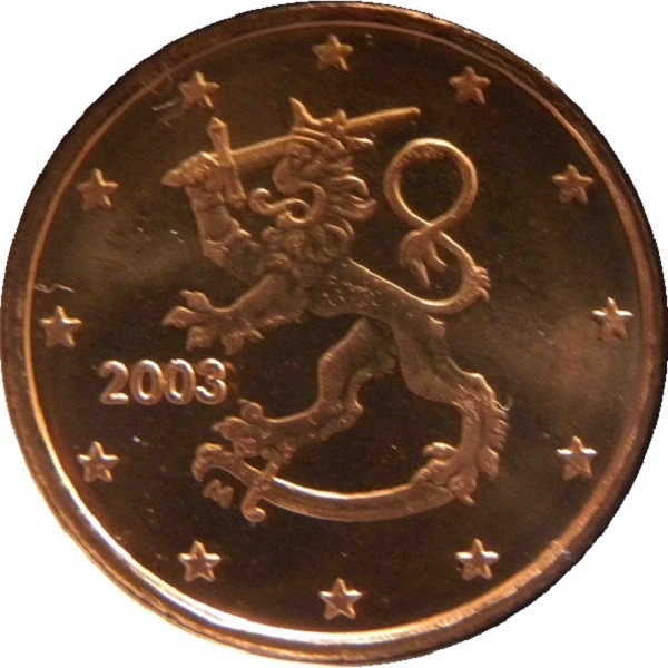 Финляндия 1 Евро цент