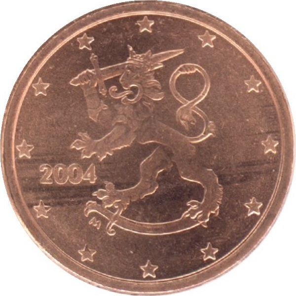 Финляндия 1 Евро цент