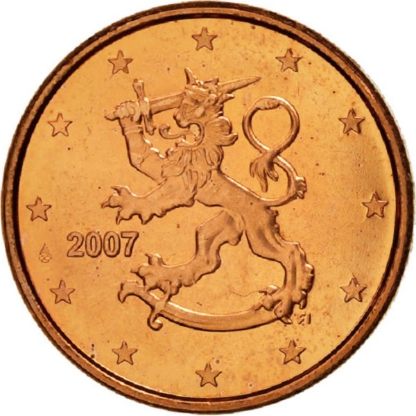 Финляндия 1 Евро цент