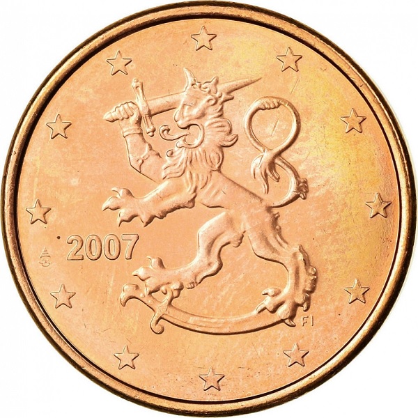Финляндия 5 Евро цент