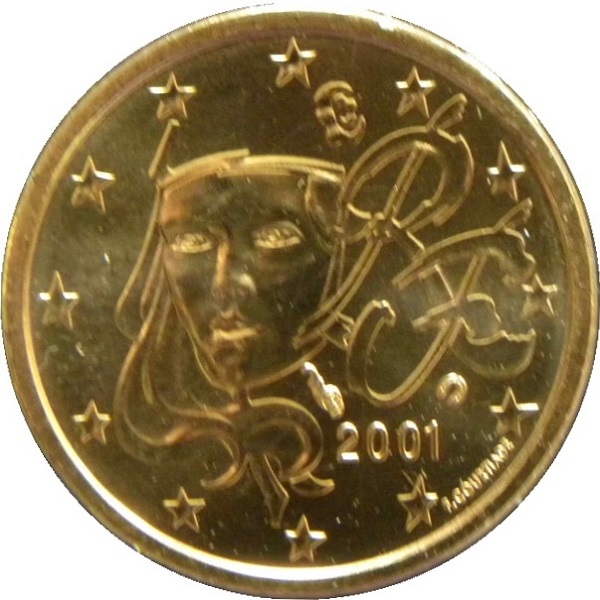 Франция 1 Евро цент