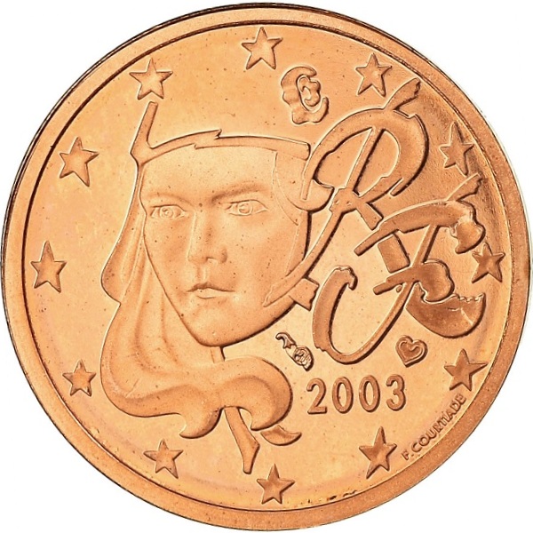 Франция 2 Евро цент