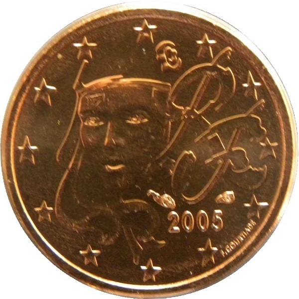 Франция 1 Евро цент