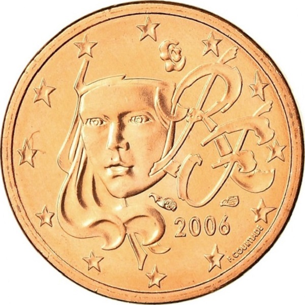 Франция 1 Евро цент