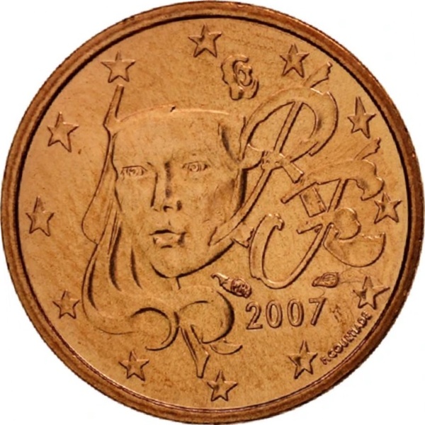 Франция 1 Евро цент