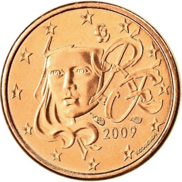 Франция 1 Евро цент