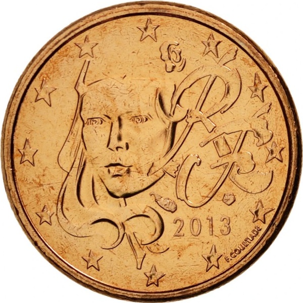 Франция 1 Евро цент